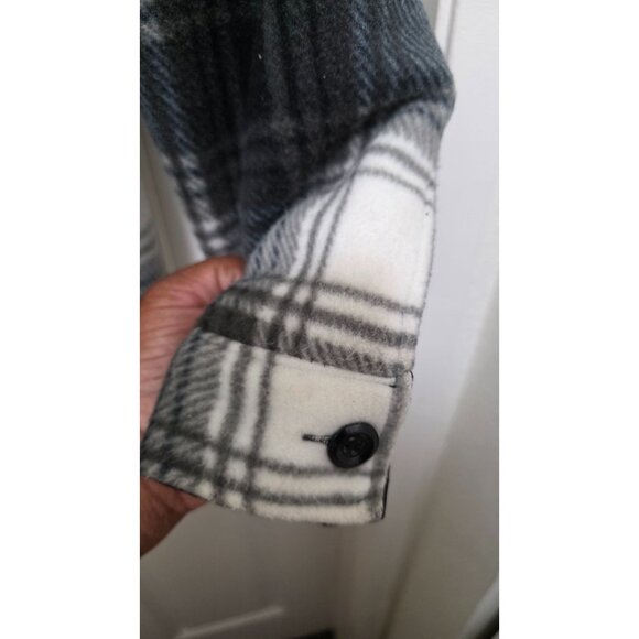 Oscar Sport Men's Flannel Sherpa-Lined Plaid Shirt Jacket Button Closure Size M - Picture 5 of 8